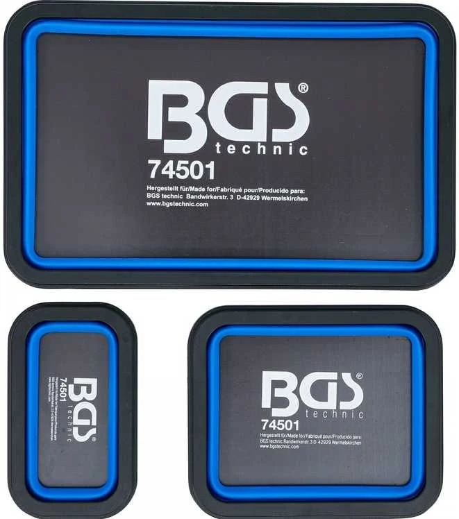 Bgs Technic Magnetinių indų rinkinys | Silikonas | lanksčios | 3 vnt. (74501B)