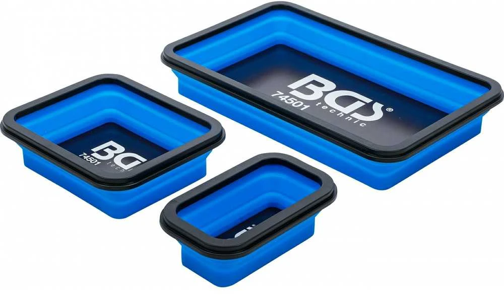 Bgs Technic Magnetinių indų rinkinys | Silikonas | lanksčios | 3 vnt. (74501B)