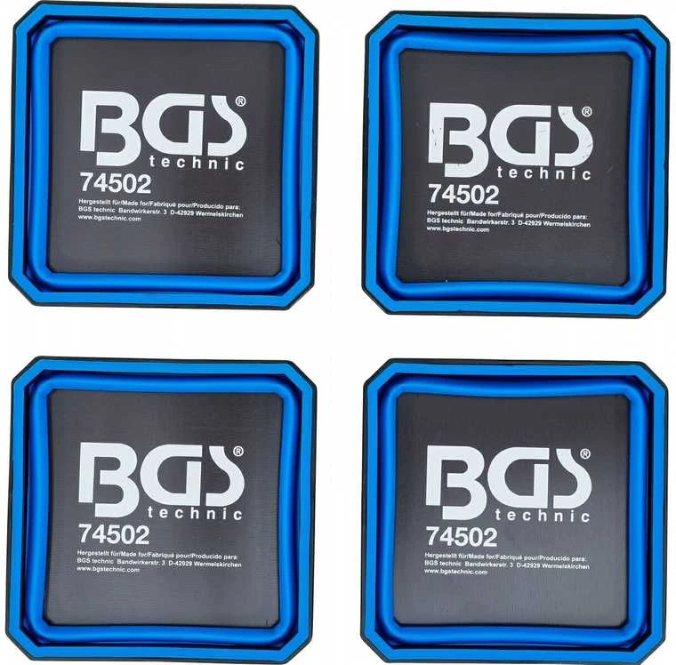 Bgs Technic Magnetinių indų rinkinys | Silikonas | lanksčios | 4 vnt. (74502B)