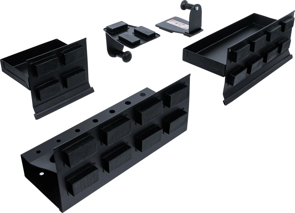 Bgs Technic Magnetinių lentynėlių ir popieriaus ritinio laikiklio rinkinys | 4 vnt. (74574)