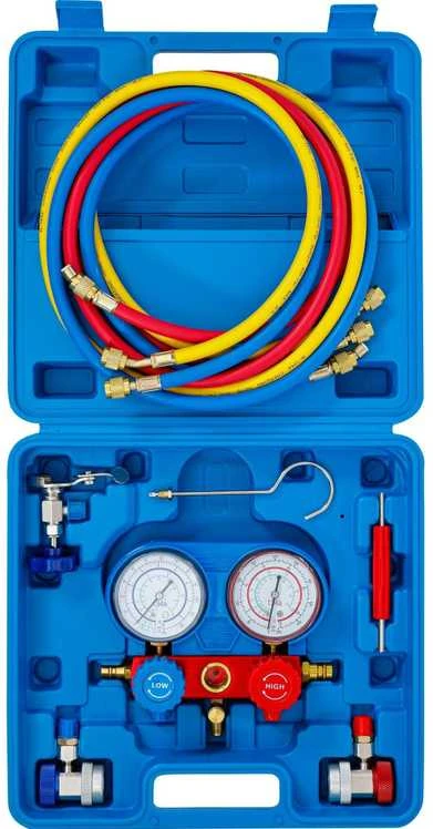 Bgs Technic Kondicionieriaus slėgio manometrų rinkinys | R12, R134A (8425)