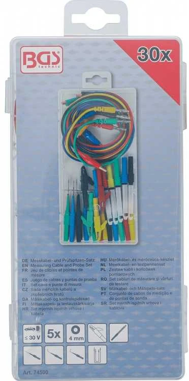 Bgs Technic Matavimo kabelio ir zondo rinkinys | 30 vnt. (74500)
