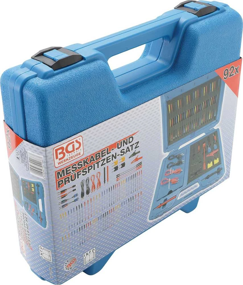 Bgs Technic Matavimo laidų / kabelių ir zondų rinkinys | 92 vnt. (2186)