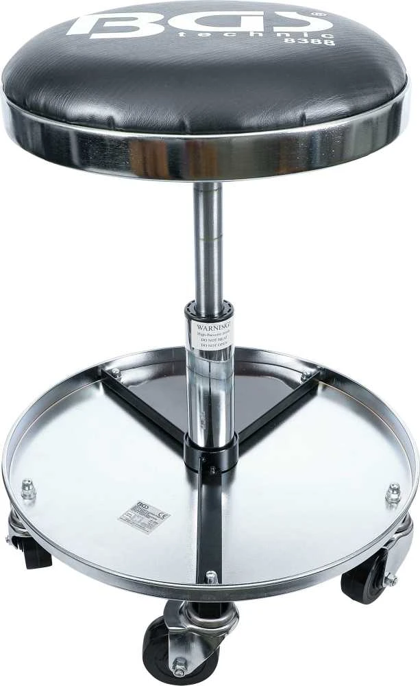 Bgs Technic Mechaninė / pneumatinė kėdutė su 5 ratukais | Ø 360 mm (8388)