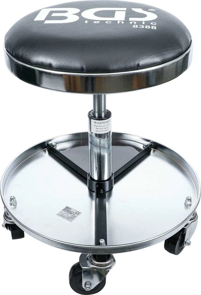 Bgs Technic Mechaninė / pneumatinė kėdutė su 5 ratukais | Ø 360 mm (8388)