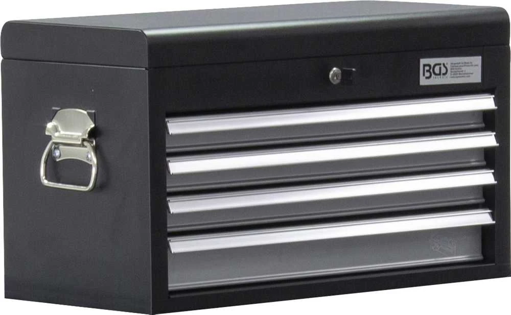 Bgs Technic Metalinė įrankių dėžė, tuščia | 4 stalčiai (4002)