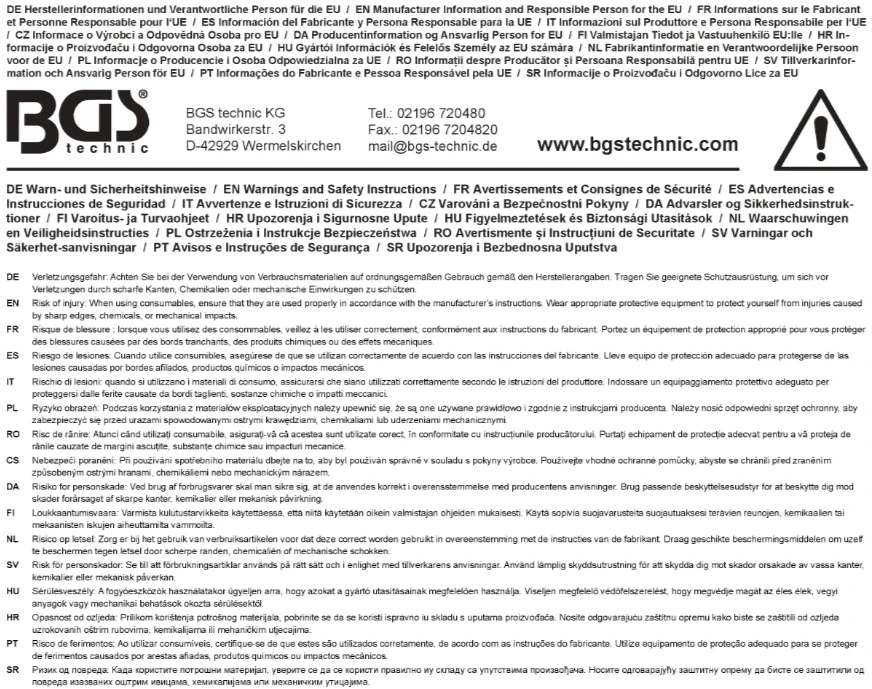 Bgs Technic Mikropluošto šluostės | 270 x 270 mm | perforuotos | 100 vnt (74686)