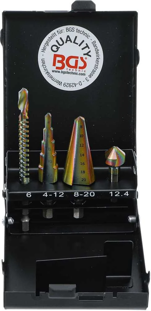 Grąžtas Bgs Technic Multi gręžimo komplektas | HSS G | Cobalt | 4 vnt. (1944)