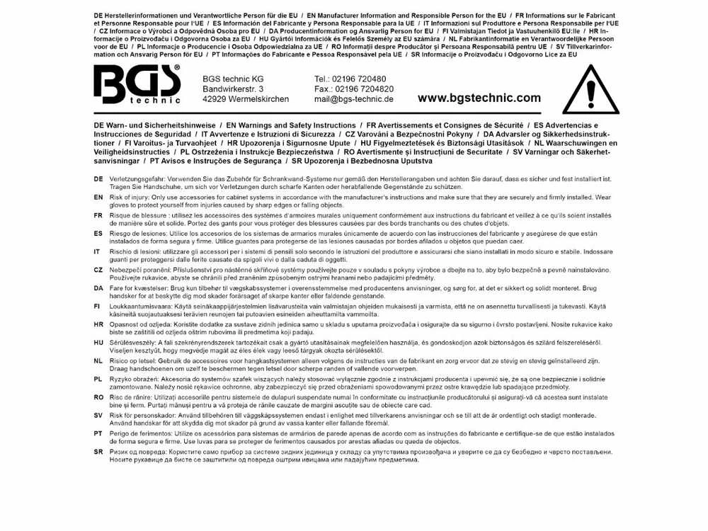 Bgs Technic Neslystantis kilimėlis | 2000 x 560 mm (80193)