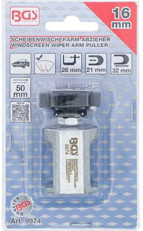 Bgs Technic Valytuvų nuėmėjas | 16 mm (9974)