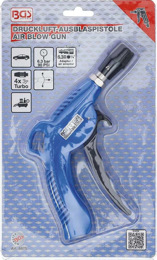 Bgs Technic Oro pūtimo pistoletas | su Turbo Venturi purkštuku (6875)