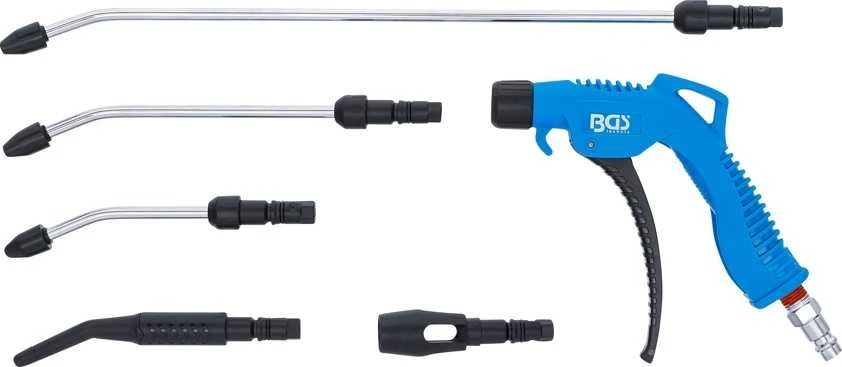 Bgs Technic Oro pūtimo pistoletų rinkinys | su 5 priedais (7177)
