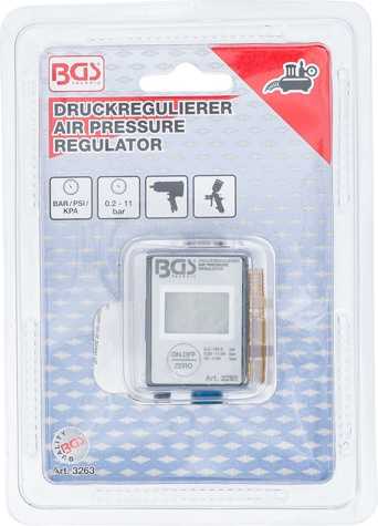 Bgs Technic Oro slėgio reguliatorius | Skaitmeninis | 0,275 - 11 bar (3263)