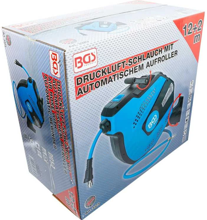 Bgs Technic Oro žarna su automatine rite | 12x18 mm | 12 m + 2 m (3323)
