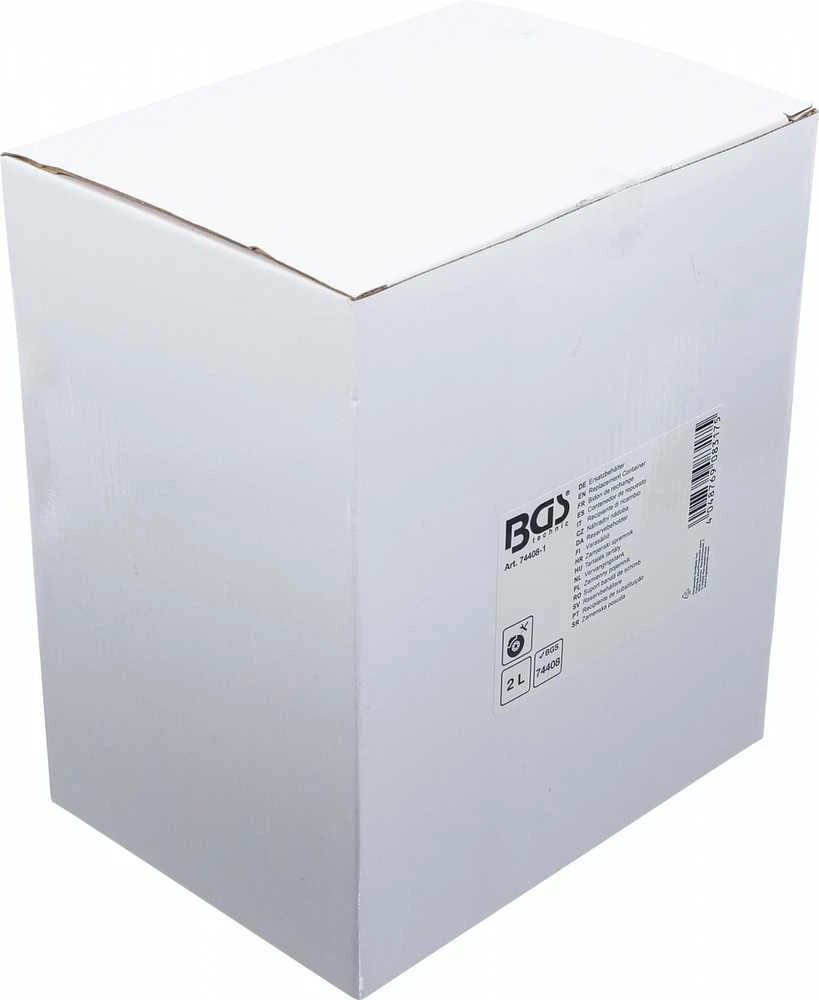 Bgs Technic Pakaitinis indas | 2 l | skirtas BGS 74408 stabdžių nuorinimo rinkiniui (74408-1)