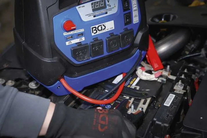 Bgs Technic Paleidėjas pakrovėjas daugiafunkcinis | mobilus maitinimo šaltinis | 5 viename | 18 Ah (3383)