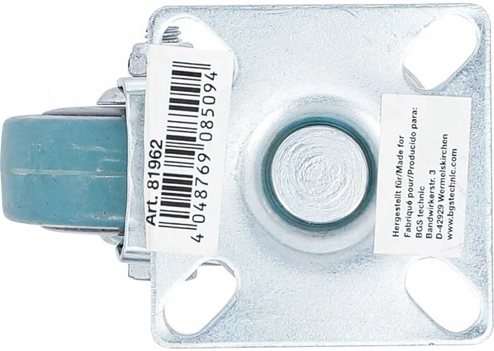 Bgs Technic Pasukamas ratukas | Guma | su montavimo plokšte | Ø 50 mm (81962)