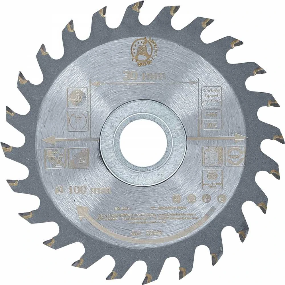 Bgs Technic Pjovimo diskas su karbidu | Ø 100 x 30 x 2.1 mm | 24 dantukai (3949)