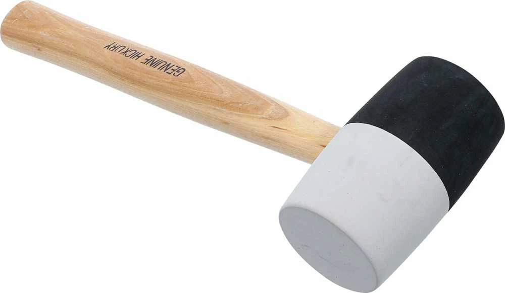 Bgs Technic Plaktukas guminis | Hickory rankena | juoda / balta galva Ø 63 mm, 840 g (1969)