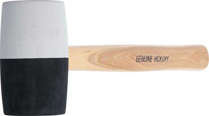 Bgs Technic Plaktukas guminis | Hickory rankena | juoda / balta galva Ø 63 mm, 840 g (1969)