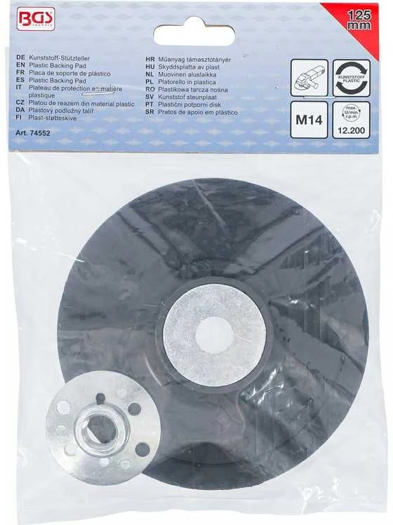 Bgs Technic Plastikinis padas | Ø 125 mm (74552)