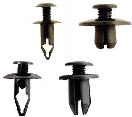 Bgs Technic Plastikinių įspaudimo tipo kniedžių asortimentas automobiliams Mazda, Honda, Ford, Nissan ir VW | 240 vnt. (9057)