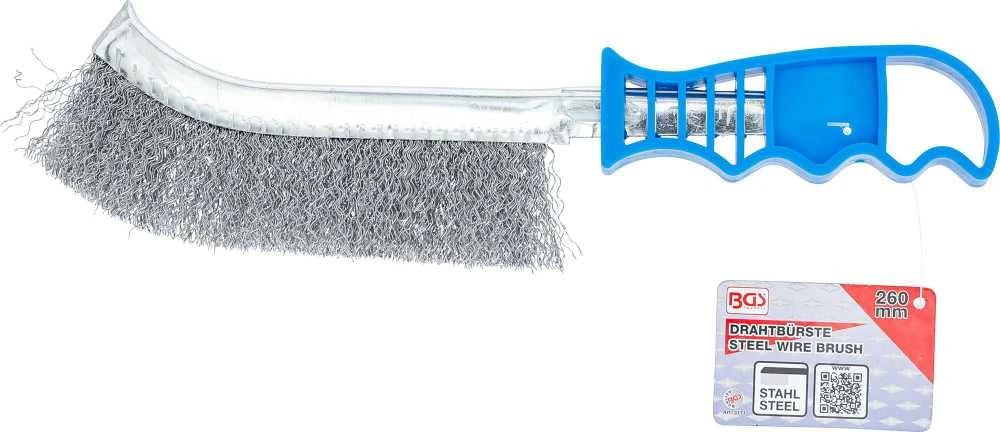 Bgs Technic Plieninis šepetys su patogia rankena – 260 mm (3171)
