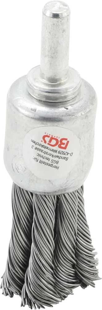 Bgs Technic Plieninis vielos šepetys | susuktas | 20 mm (8363)