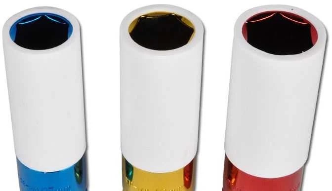 Bgs Technic Plonasienių smūginių galvučių rinkinys su apsaugom | 12,5 mm (1/2") | 17/19/21 mm | 3 vnt. (7200)