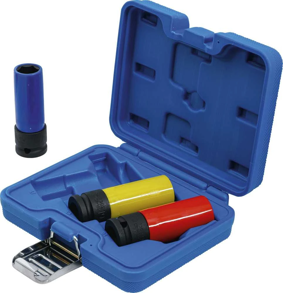 Bgs Technic Rinkinys smūginių plonasienių ilgų galvučių 1/2",17,19.ir21mm