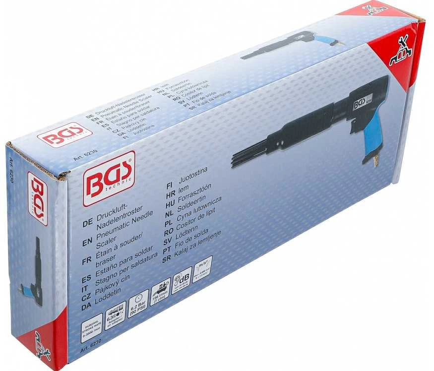 Bgs Technic Pneumatinis skaleris plaktukas adatinis (6230)