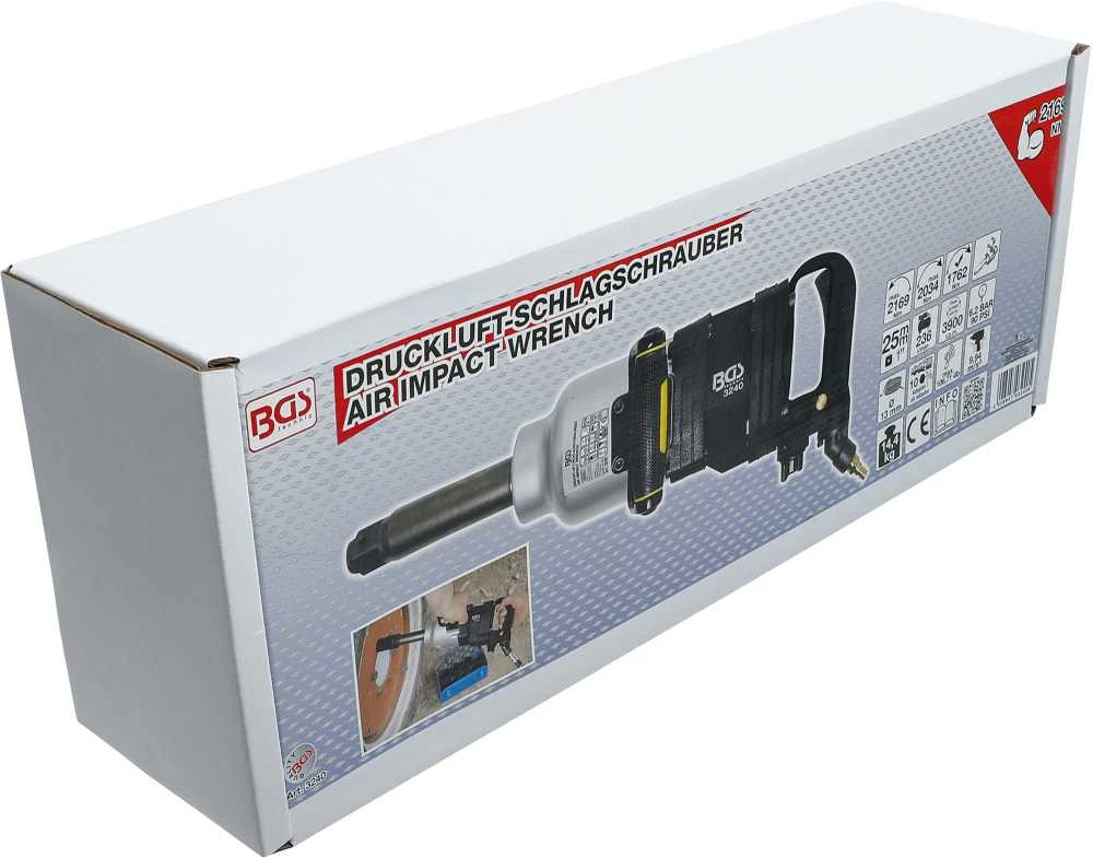 Bgs Technic Pneumatinis veržliasukis | 25 mm (1") | 2169 Nm (3240)