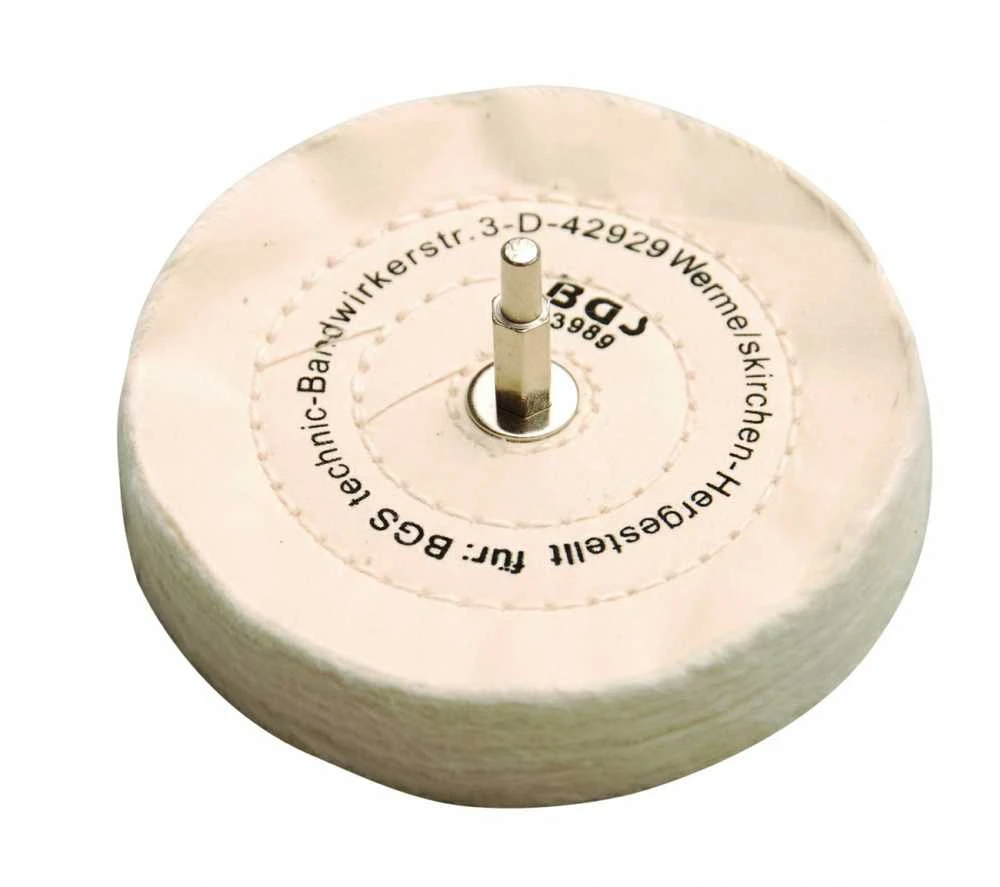 Bgs Technic Poliravimo diskas su antgaliu | Ø 125 x 22 mm | 6 mm (3989)