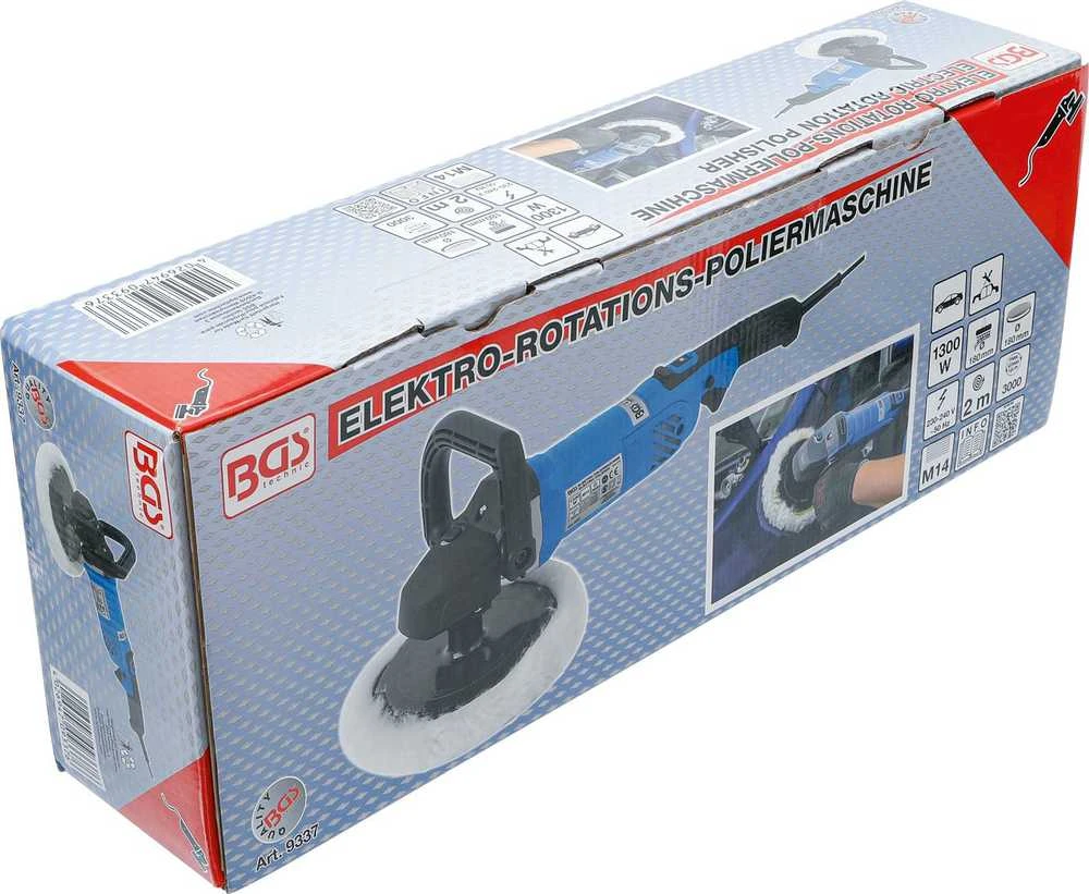 Bgs Technic Poliravimo mašinėlė | max. 3000 rpm | 1300 W | Ø 180 mm (9337)
