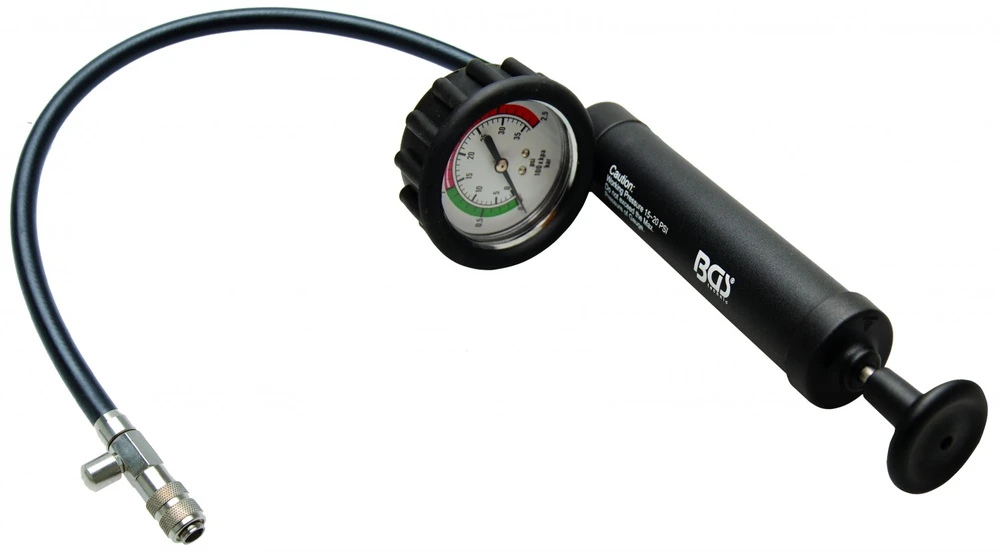 Bgs Technic Pompa su manometru radiatorių spaudimui 0 - 25 bar BGS 8027, 8098 (8027-1)
