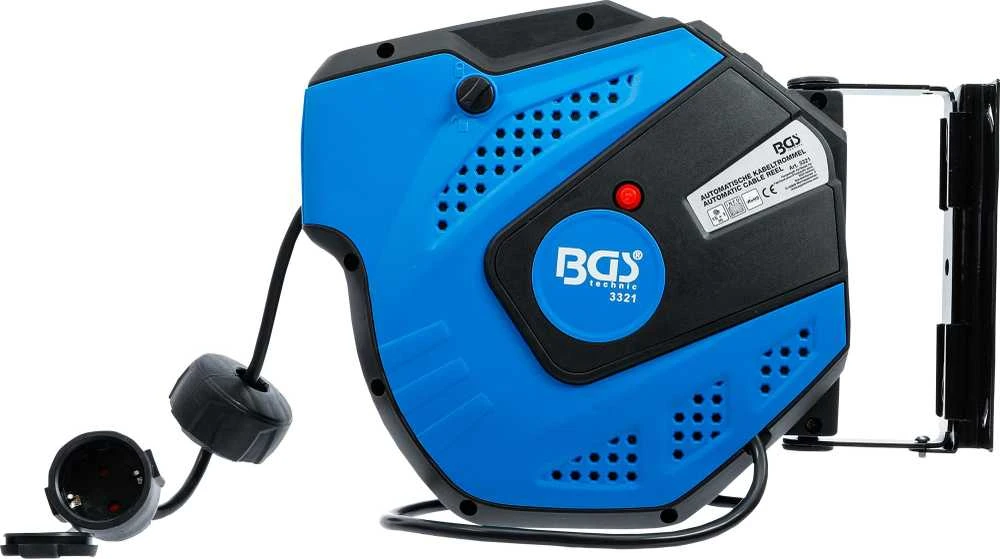 Bgs Technic Prailginimo kabelis su automatine rite | 15 m (3321)