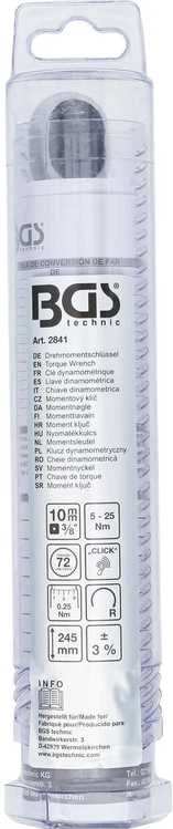 Bgs Technic Precizinis dinamometrinis raktas | 10 mm (3/8") | 5–25 Nm (2841)