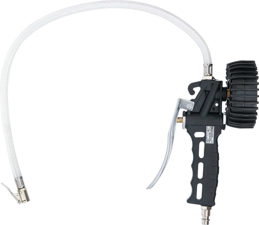 Bgs Technic Pneumatinis padangų pripūtimo pistoletas | 0–12 bar | Ø80 mm manometras (3242)