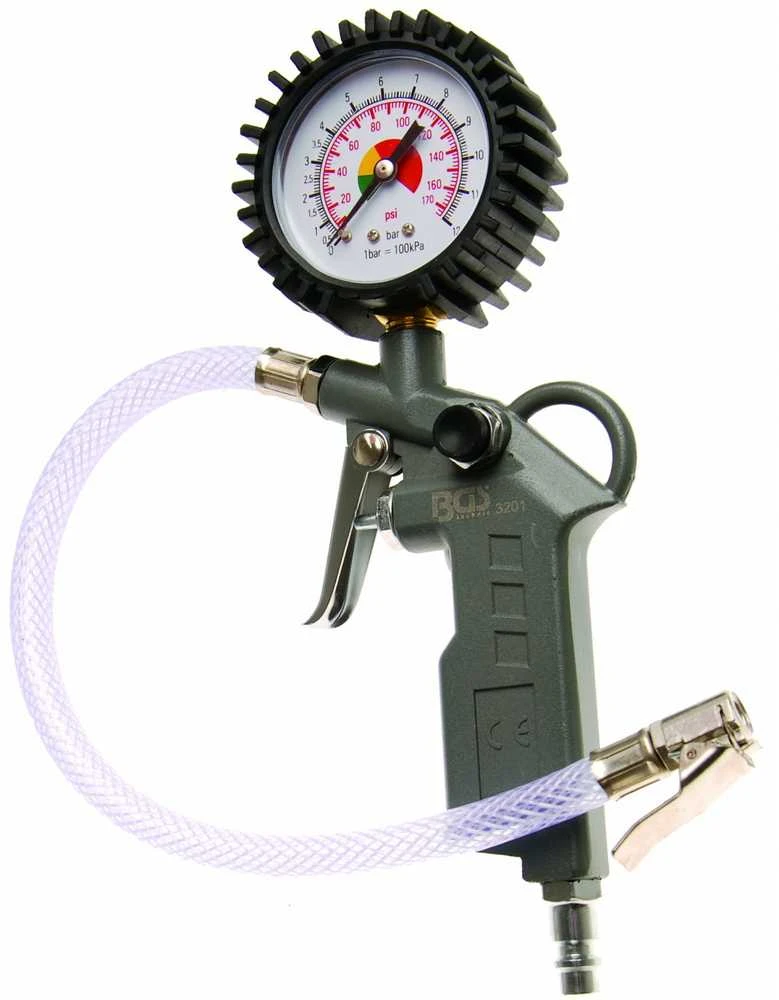 Bgs Technic Pripūtimo pistoletas su manometru | 0 - 8 bar (3201)