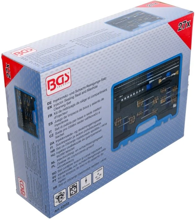 Bgs Technic Purkštukų lizdų ir kanalų valymo rinkinys dyzeliniams varikliams BGS (72098)