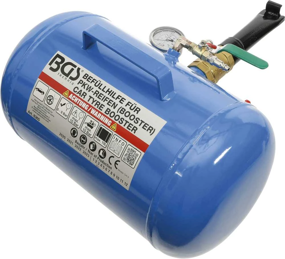 Bgs Technic Padangų pūstuvas bosteris | 19 l | iki 10 bar (8365)