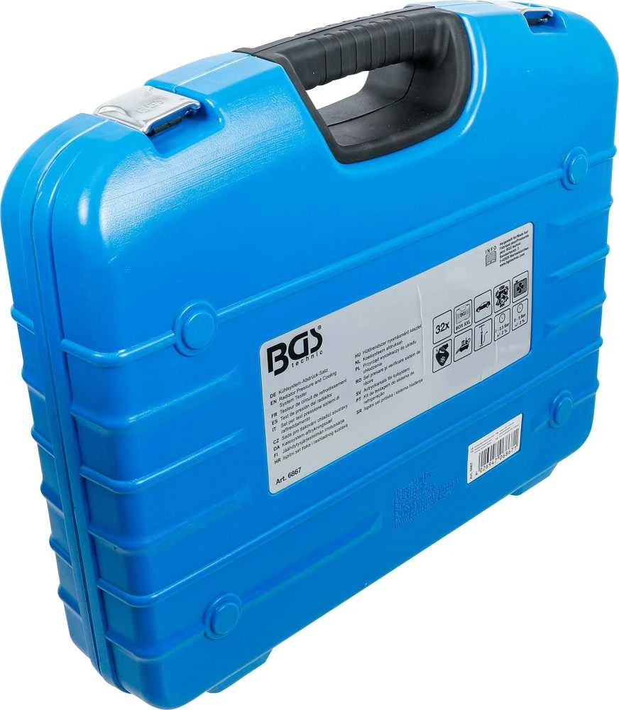 Bgs Technic Radiatoriaus slėgio ir aušinimo sistemos testeris | 32 vnt. (6867)