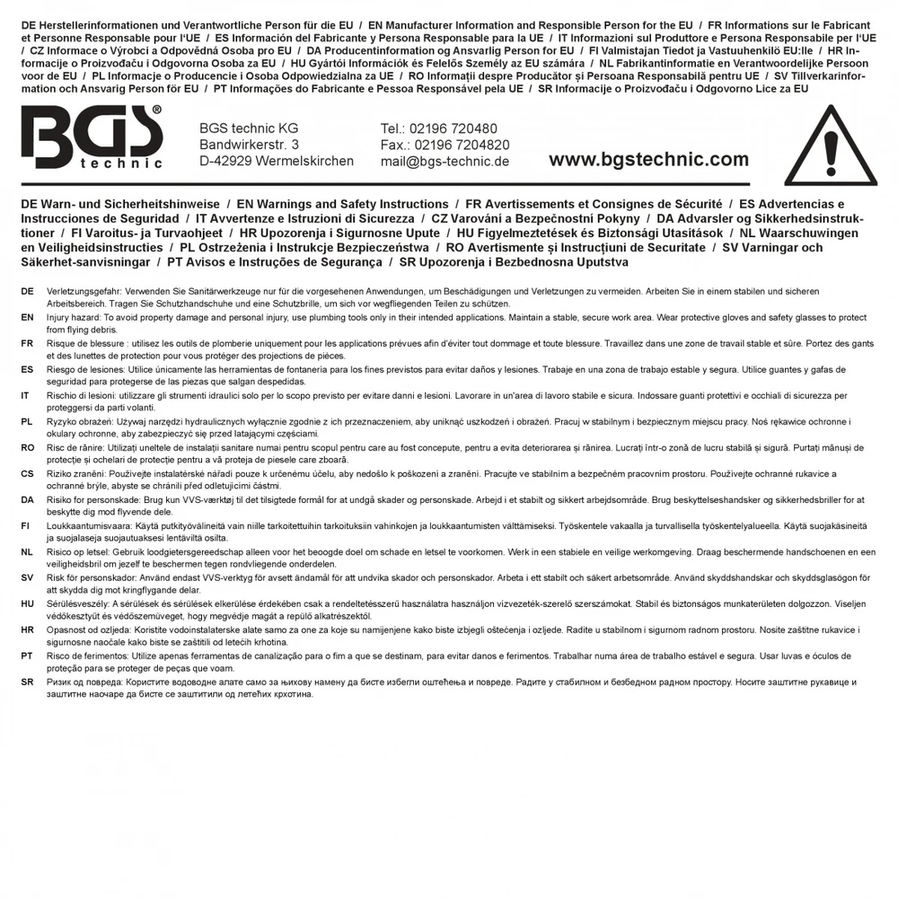 Bgs Technic Radiatorių nuorintojas su surinkimo indu | 65 ml (50508)