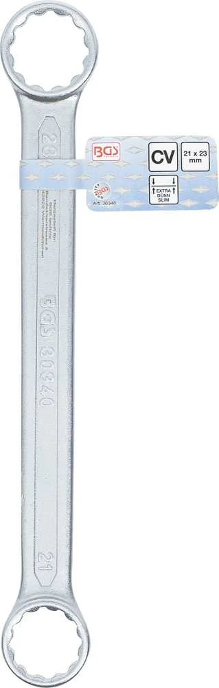 Bgs Technic Raktas kilpinis dvipusis tiesus plokščias | 21 x 23 mm (30340B)