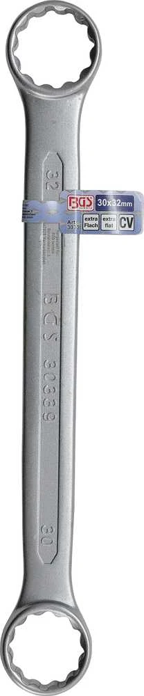 Bgs Technic Raktas kilpinis dvipusis tiesus plokščias | 30 x 32 mm (30339)