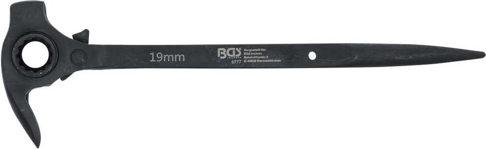 Bgs Technic Raktas pastoliams / plaktukas | 4-in-1 | 19 x 22 mm (6777)