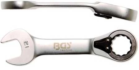 Bgs Technic Raktas su terkšle | trumpas | su reversu | 12 mm (30712)