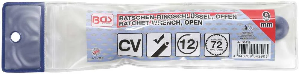 Bgs Technic Raktas terkšlinis atviras | 9 mm (30829)