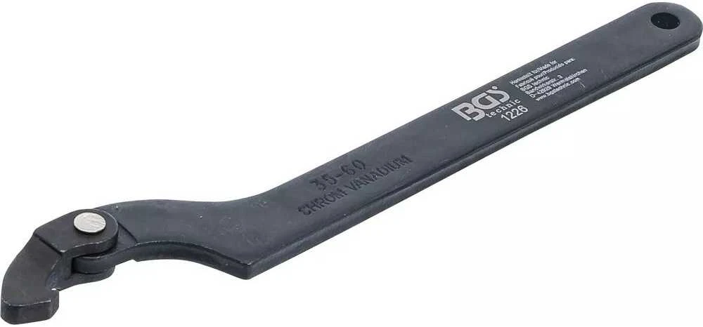 Bgs Technic Raktas užmetamas, reguliuojamas dydis, specialus plienas | 35-60 mm (1226)