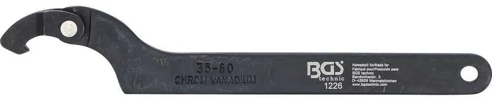 Bgs Technic Raktas užmetamas, reguliuojamas dydis, specialus plienas | 35-60 mm (1226)